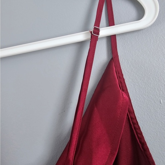 Nwt Strappy Satin Cowl Midi Dress Sz 10 - Picture 7 of 11